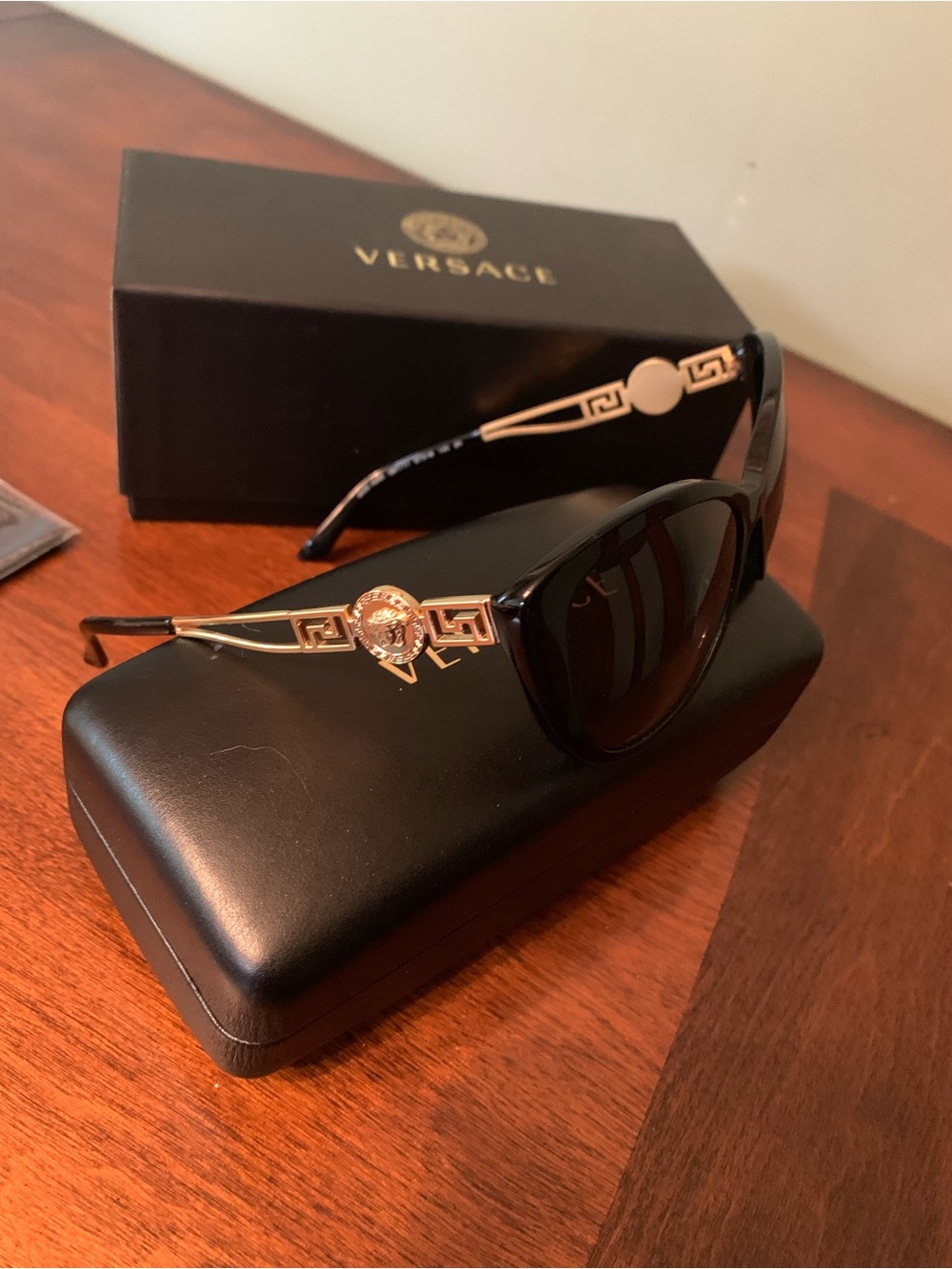 Versace Black Frame Sunglasses. Very Versace